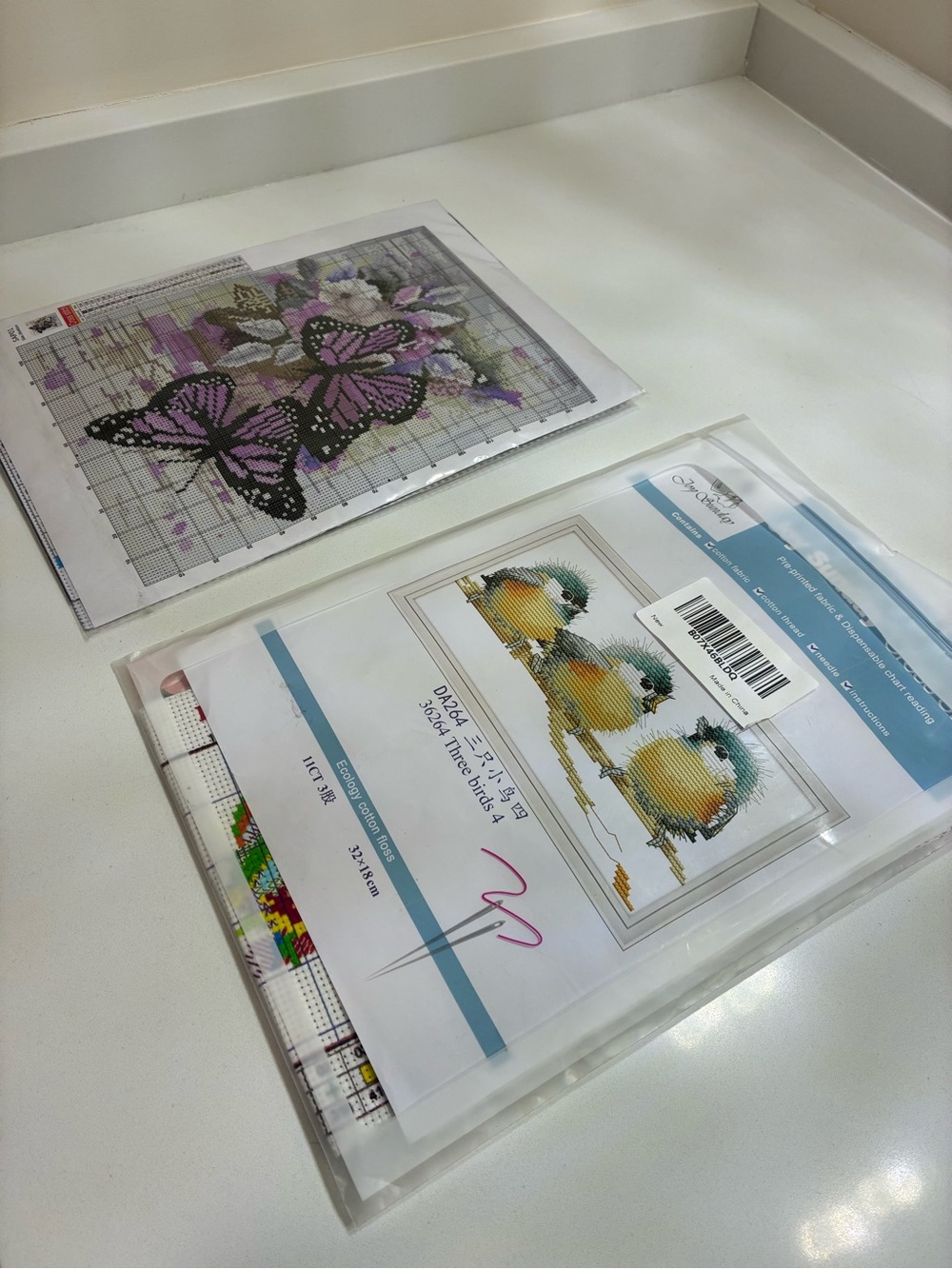 NEW Butterfly & Bird Cross Stitch Kits
